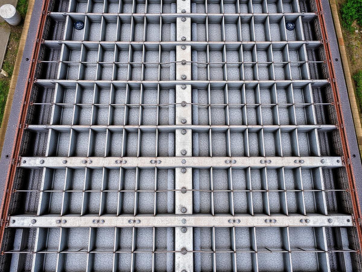 Concrete-filled steel bridge grid deck panel with a smooth driving surface